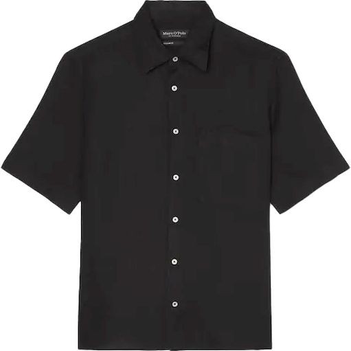 MARC O'POLO Marškiniai trump. rankovėmis vyrams, Juoda