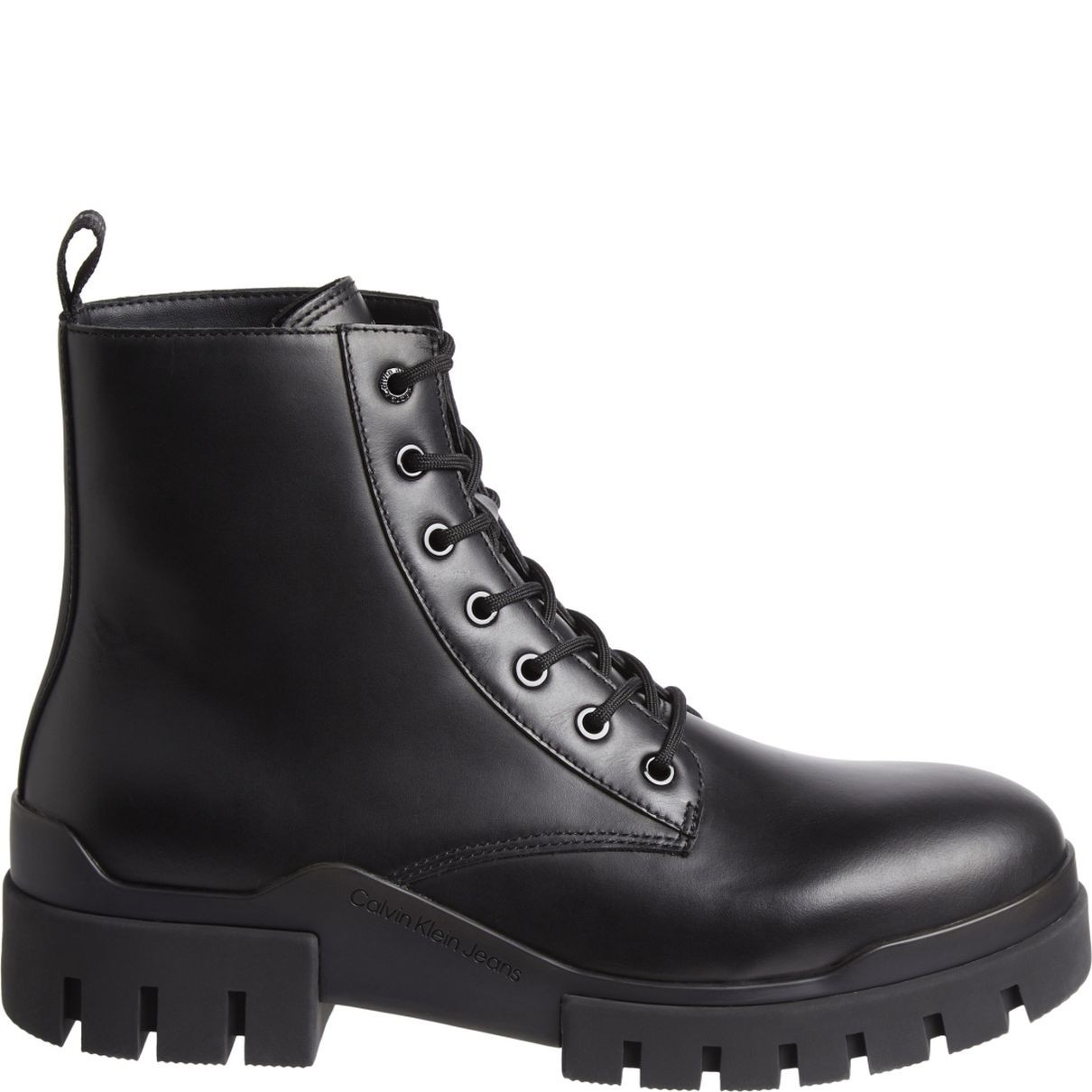 CALVIN KLEIN JEANS Aulinukai vyrams, Juoda, Combat laceup booties 2