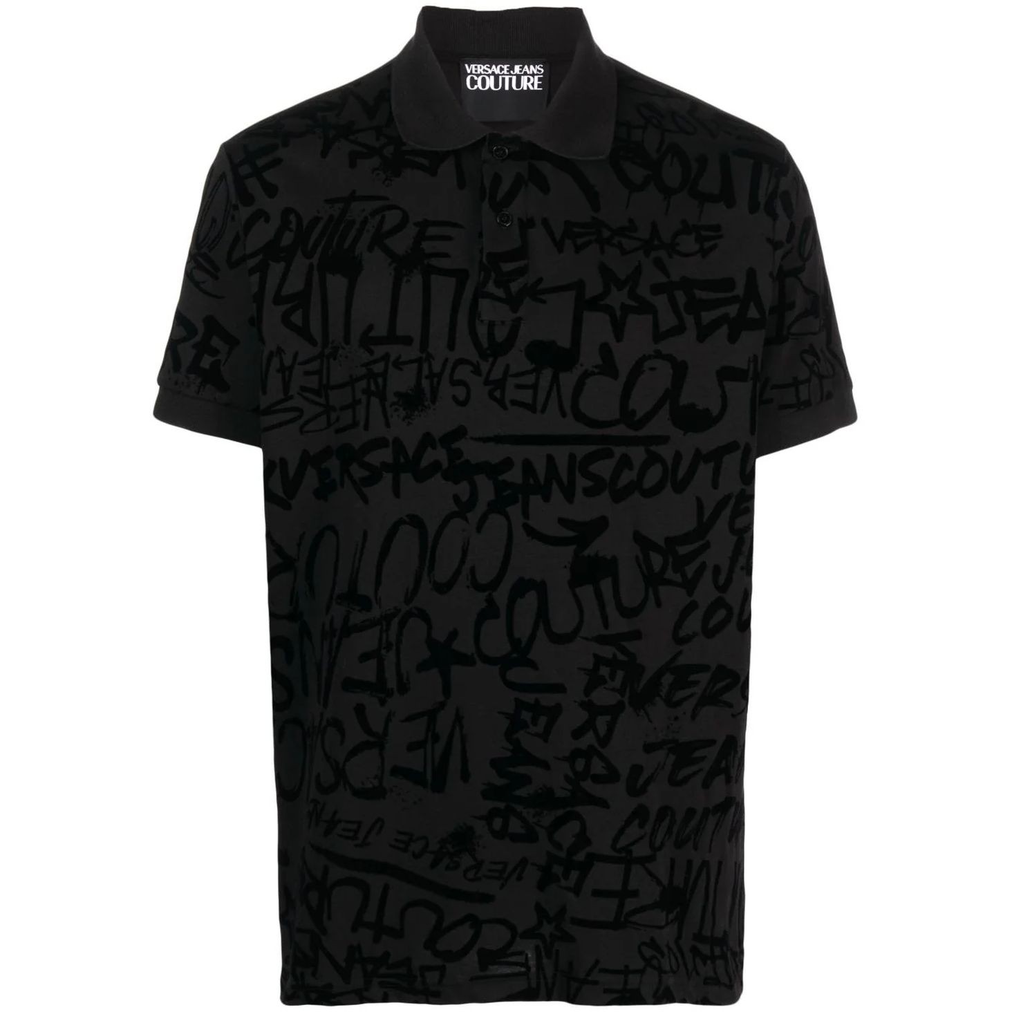 VERSACE JEANS CUTURE Polo marškiniai trumpos rank. vyrams, Juoda, Polo t-shirt 1