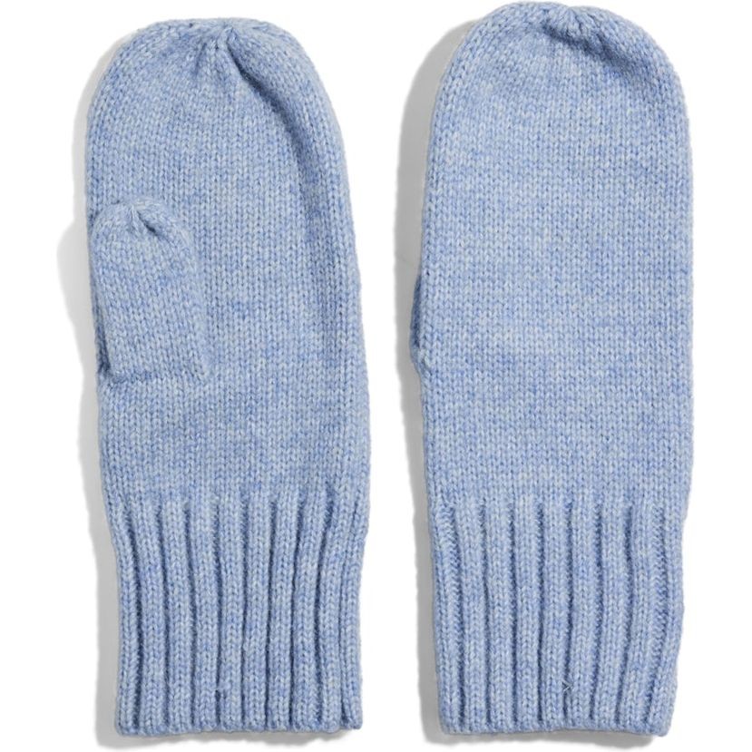 PIECES Kumštinės pirštinės moterims, Mėlyna, Mocca mittens