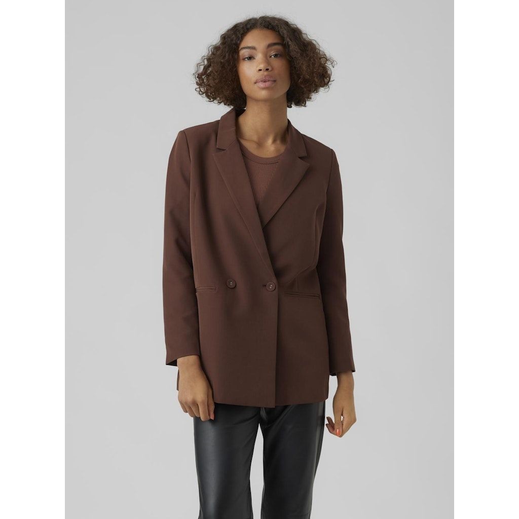 VERO MODA Švarkas moterims, Ruda, VMORLANDA LS OVERSIZE 2