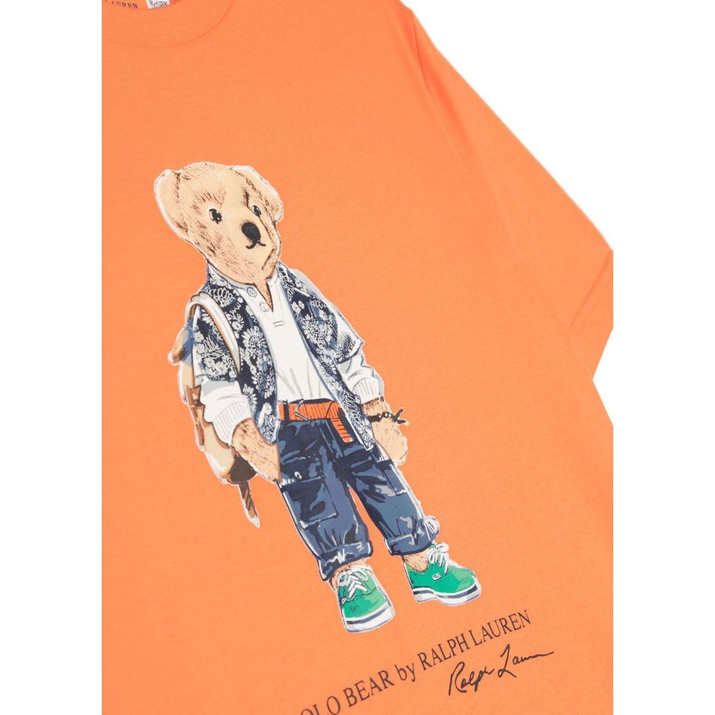 RALPH LAUREN KIDS Marškinėliai trump. rankovėmis berniukams, Oranžinė, Short sleeve tee 3