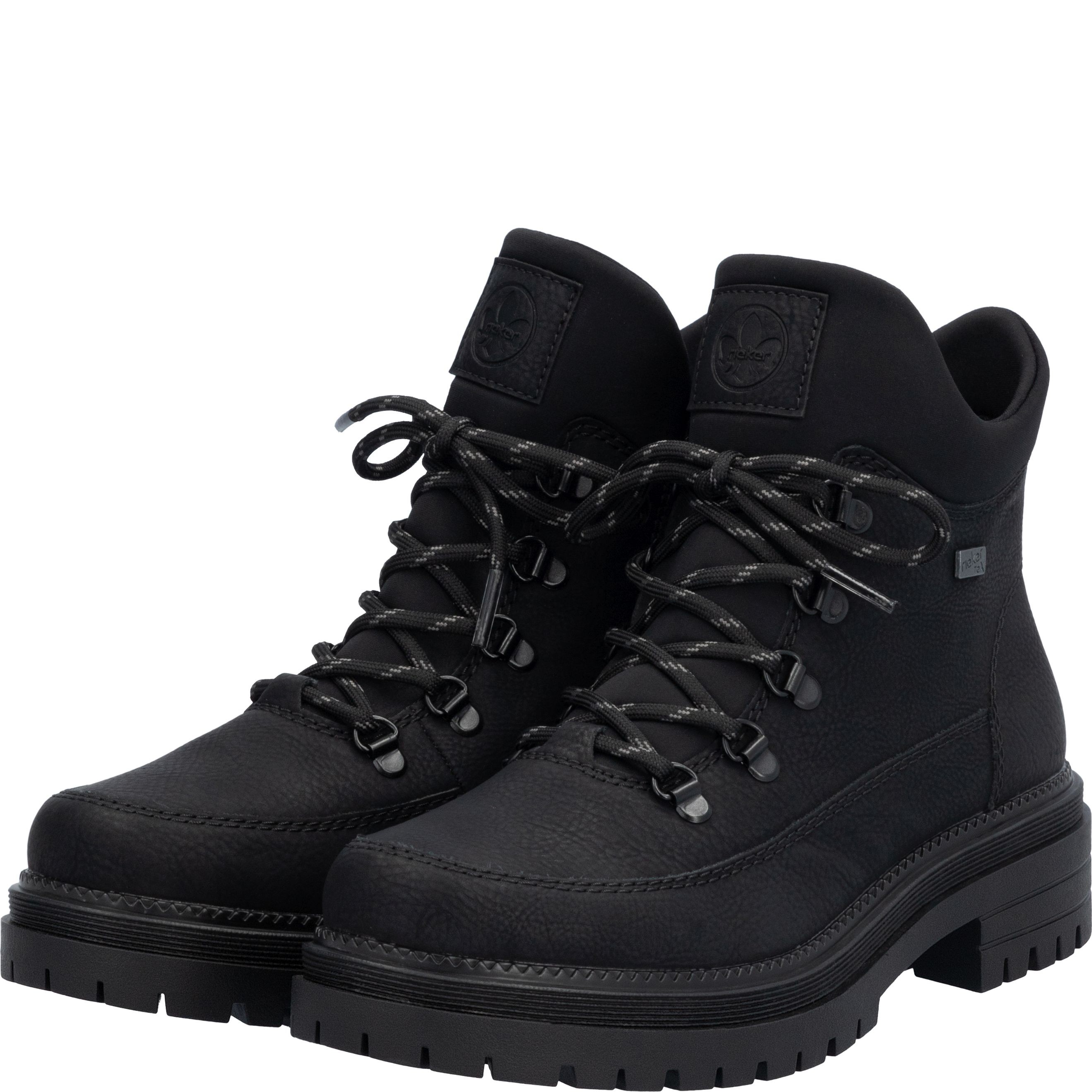 RIEKER Aulinukai moterims, Juoda, Ladies mid height boots 10