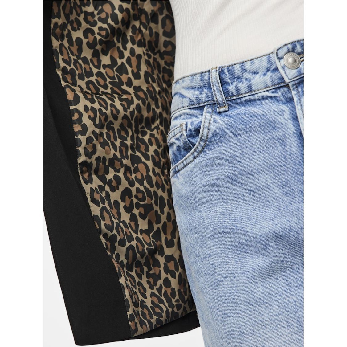 PIECES Švarkas moterims, Juoda, Bozzy detail blazer 8