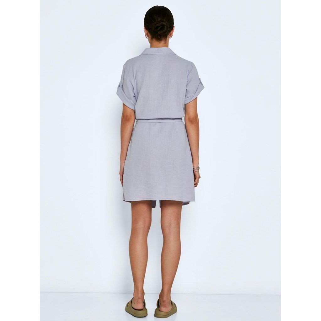NOISY MAY Maxi suknelė moterims, Violetinė, NMLILLA S/S BELTED DR 4
