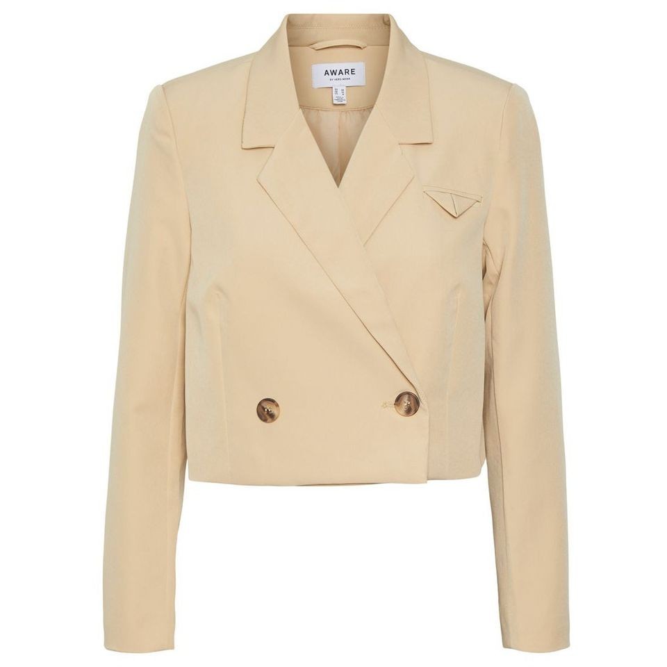 VERO MODA Švarkas moterims, Smėlio, VMUTE LS SHORT POCKET 1