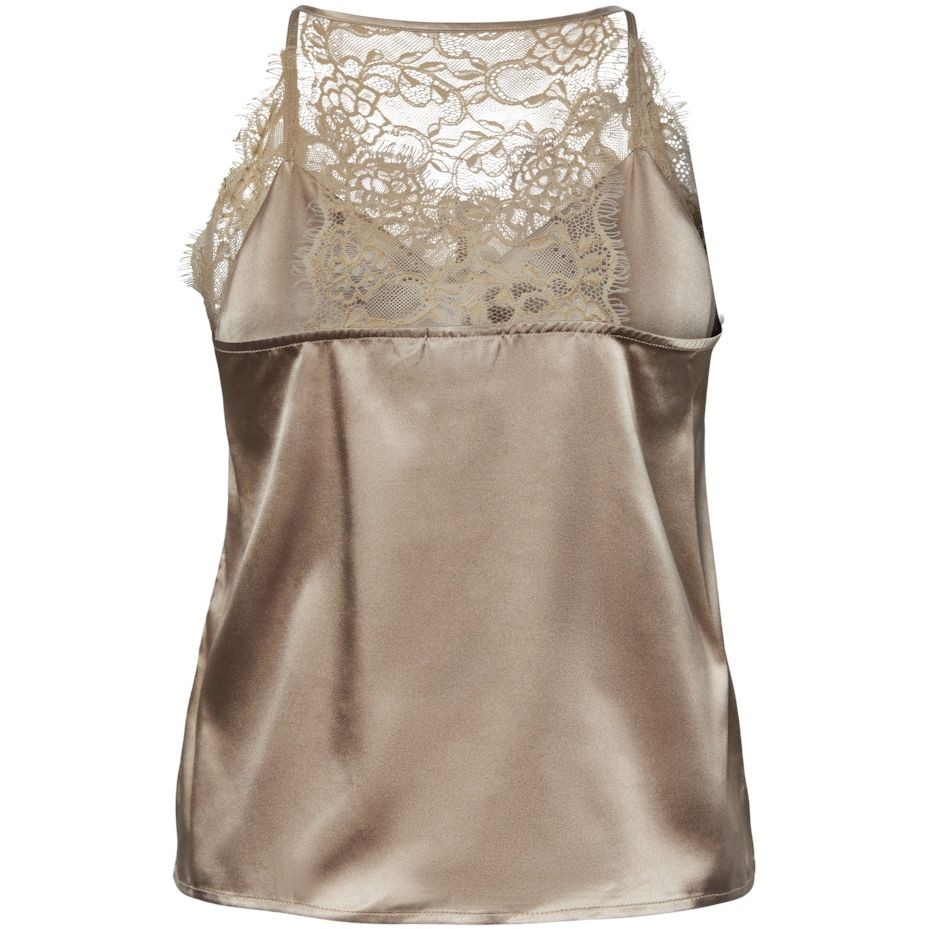 PIECES Palaidinės moterims, Smėlio, PCLUA SINGLET 2