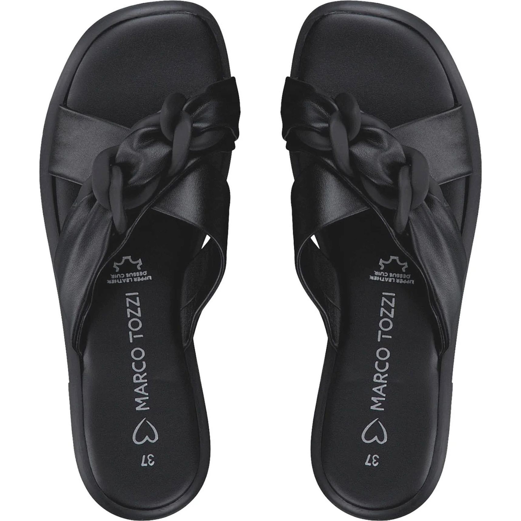 MARCO TOZZI Šlepetės moterims, Juoda, SLIPPERS 4