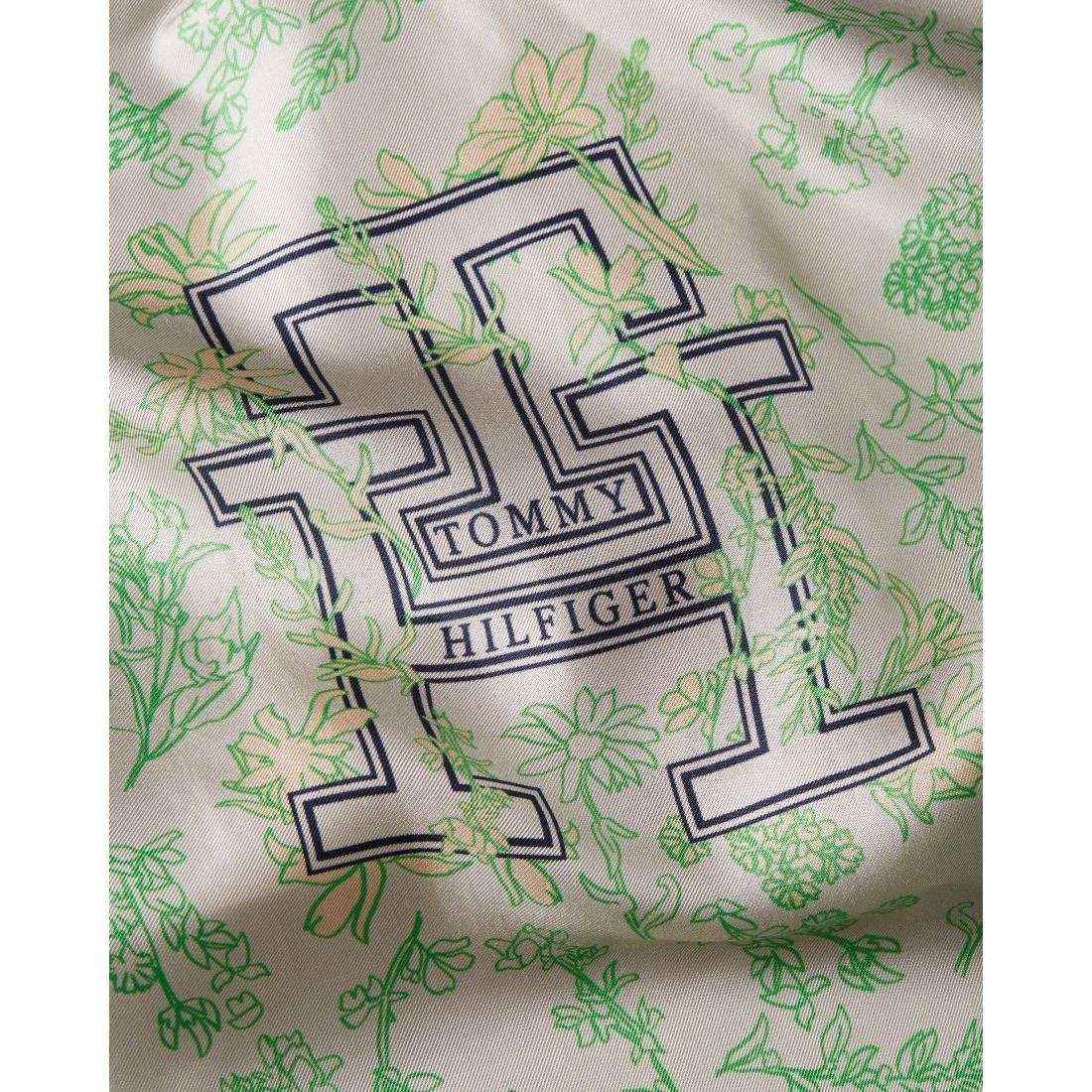 TOMMY HILFIGER Šalikas moterims, Žalia, Iconic prep floral bandana 3