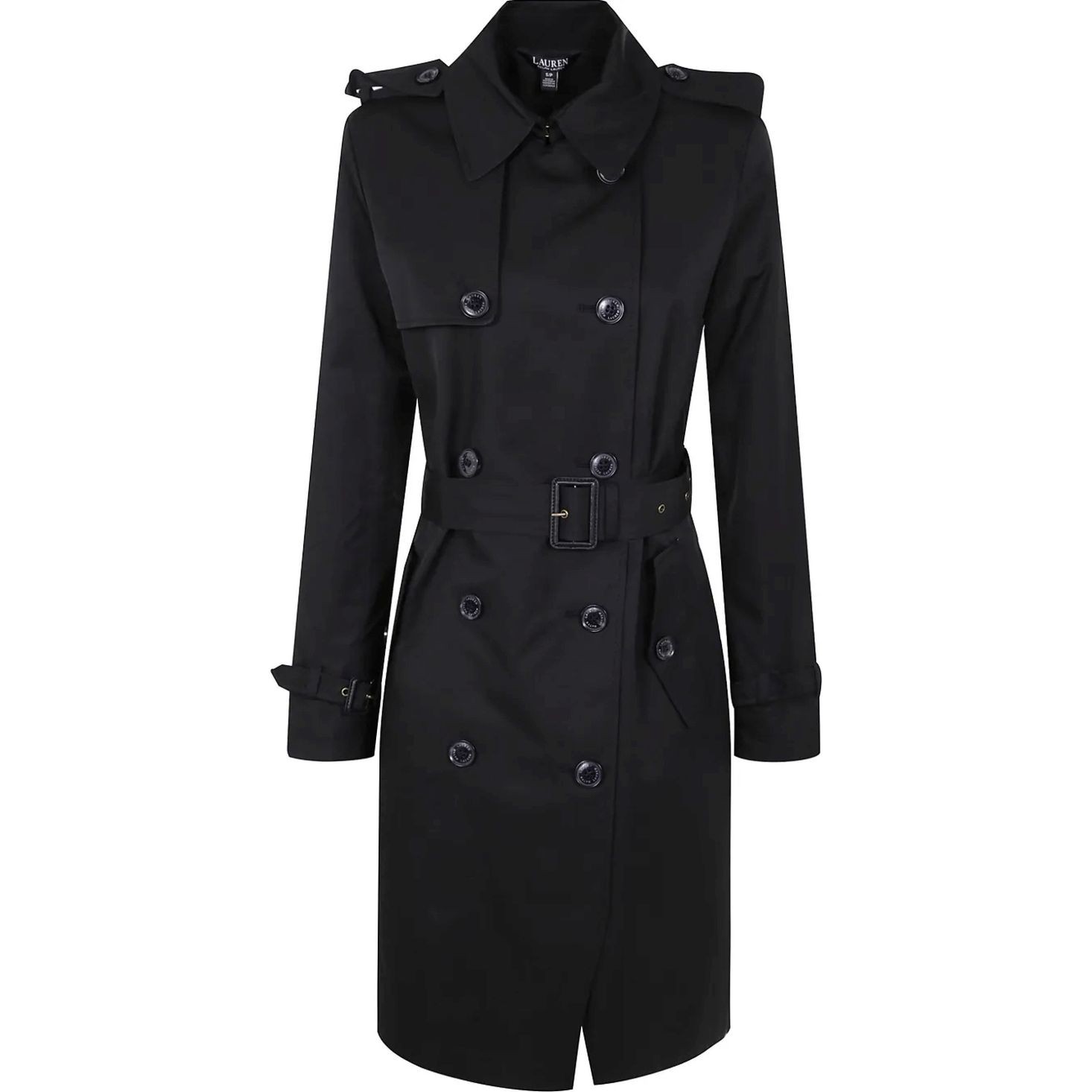 LAUREN RALPH LAUREN Paltas moterims, Juoda, Db blt rn38" lined coat 1