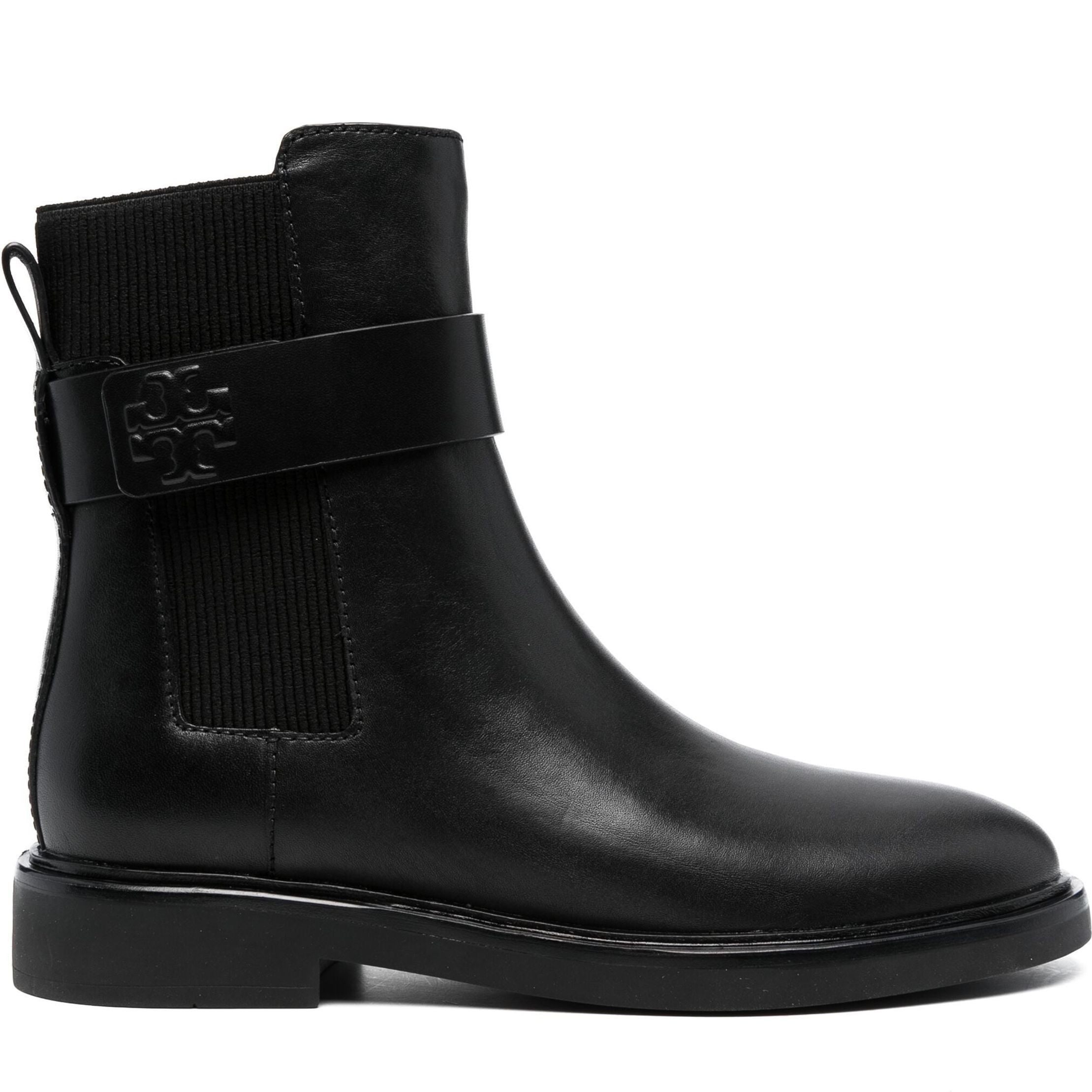 TORY BURCH Aulinukai moterims, Juoda, Double t chelsea boot 35mm 2