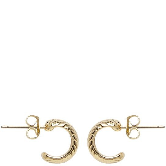 PIECES Auskarai moterims, Geltona, PCMUMMA HOOP EARRINGS