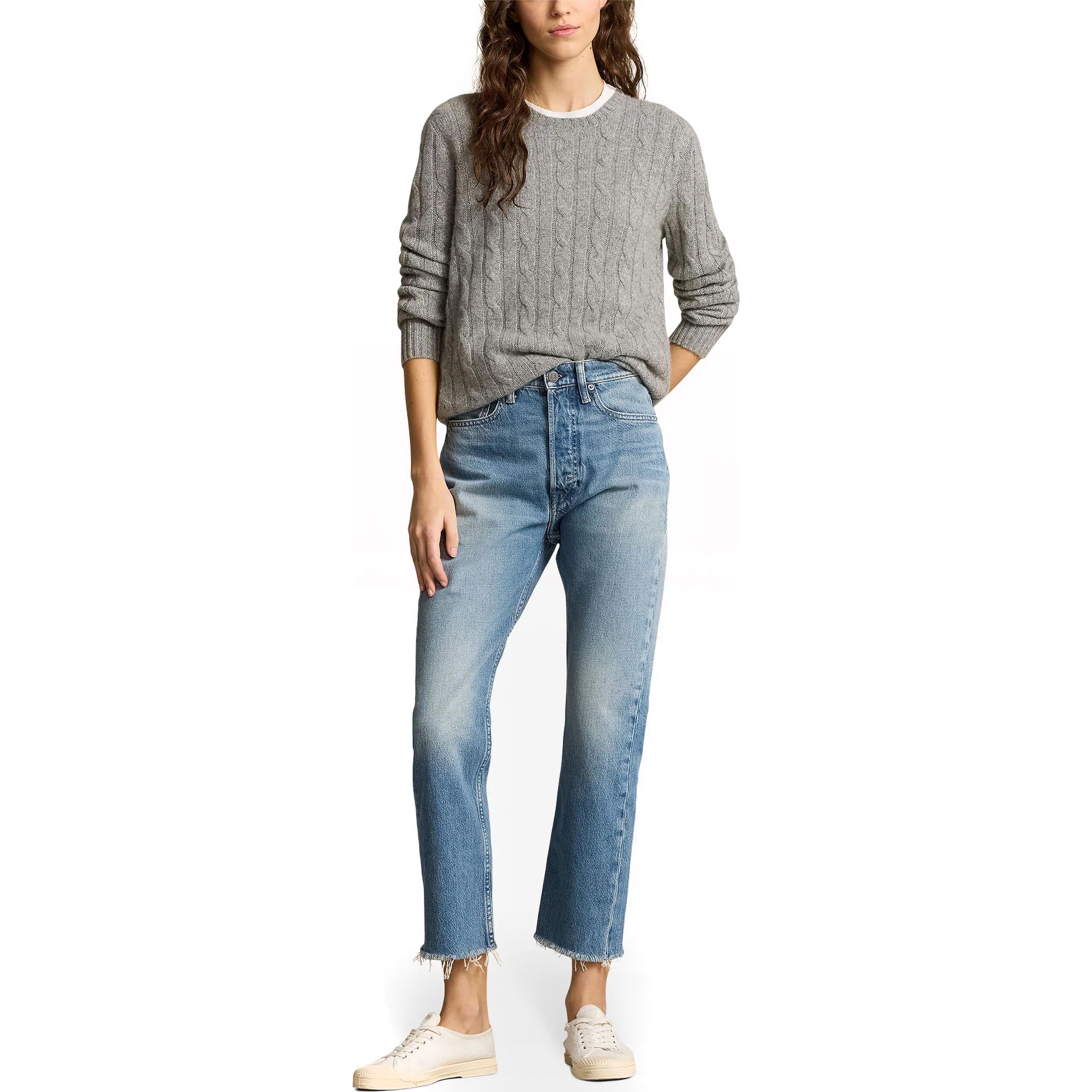 POLO RALPH LAUREN Tiesūs džinsai moterims, Mėlyna, Rigid straight 2