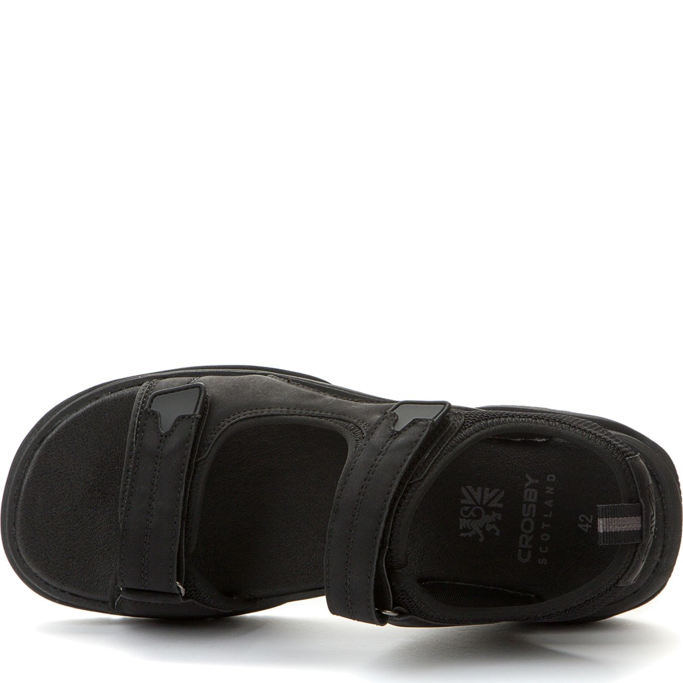 CROSBY Basutės vyrams, Juoda, SANDALS 4