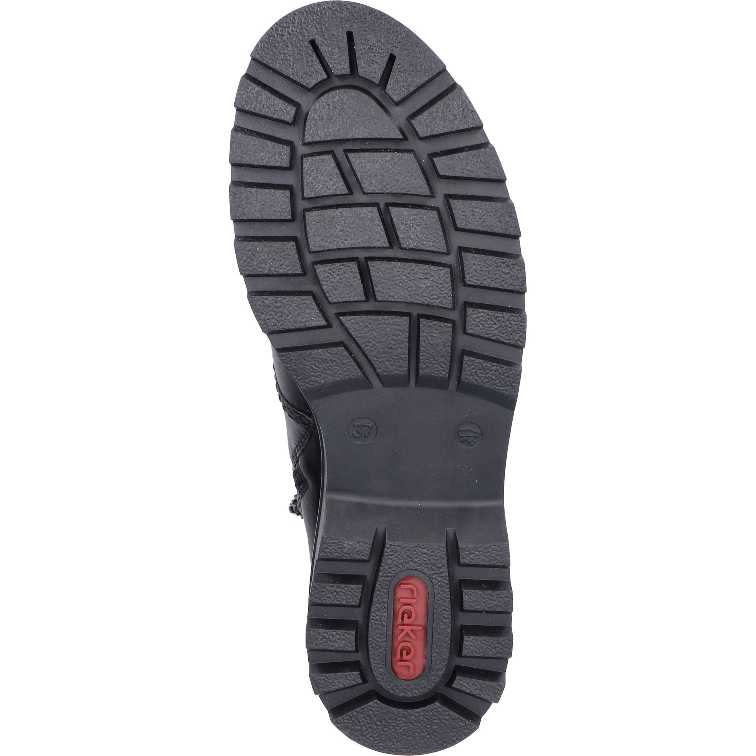 RIEKER Aulinukai moterims, Juoda, Ladies mid height boots 9