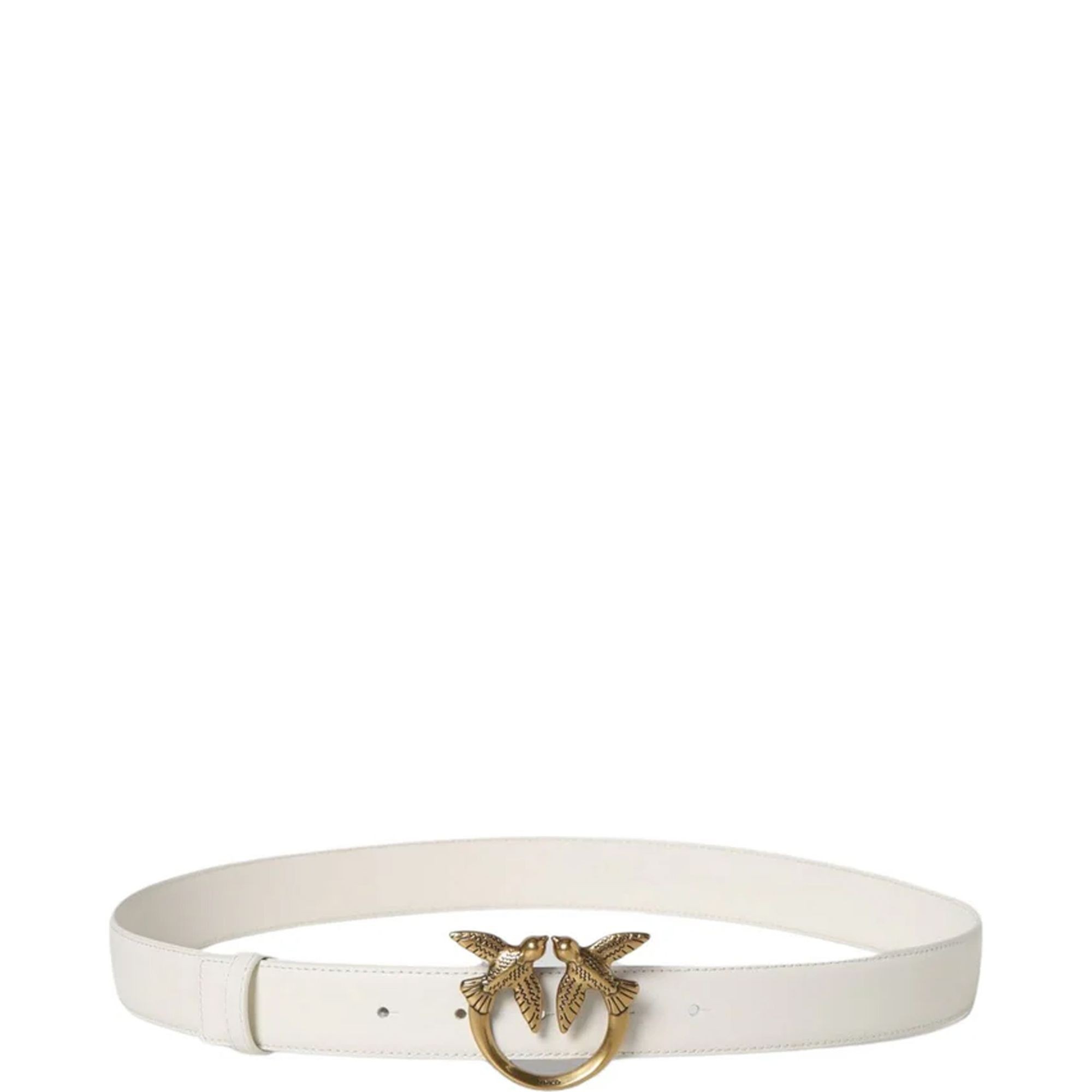 PINKO Diržas moterims, Balta, Love berry h3 belt