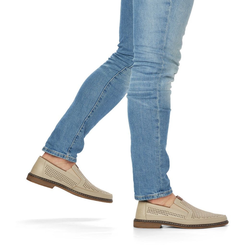 RIEKER Klasikiniai batai vyrams, Smėlio, FORMAL 2