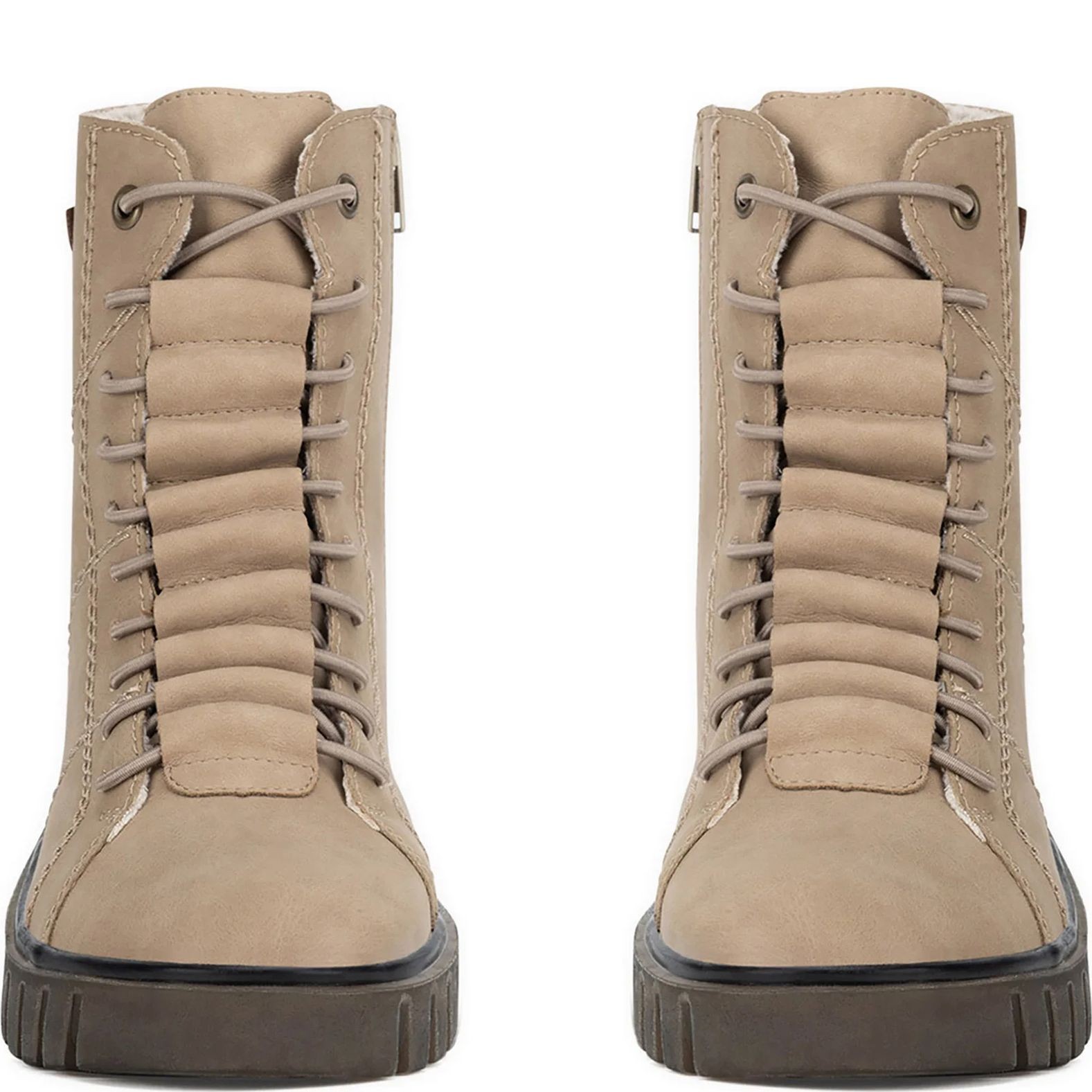 RIEKER Aulinukai moterims, Smėlio, Ladies mid height boots 4