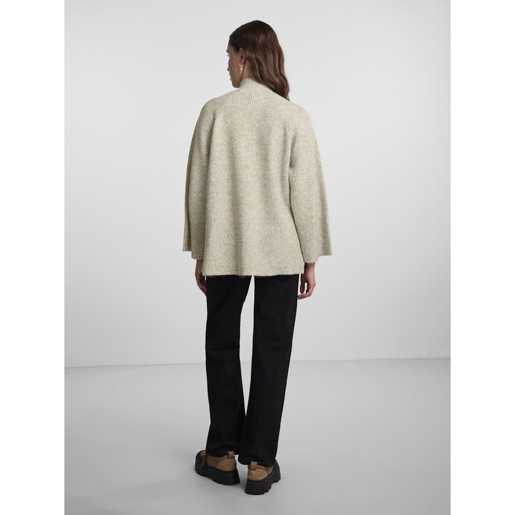 PIECES Megztinis moterims, Balta, PCJADE LS OVERSIZE H 3