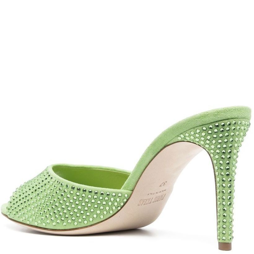PARIS TEXAS Aukštakulniai moterims, Žalia, Holly stiletto mule 85 3