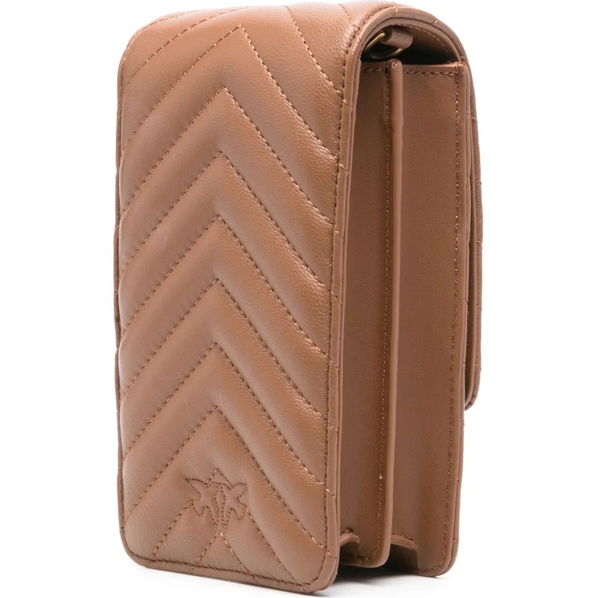 PINKO Rankinė per petį moterims, Ruda, Love one smart crossbody bag 2