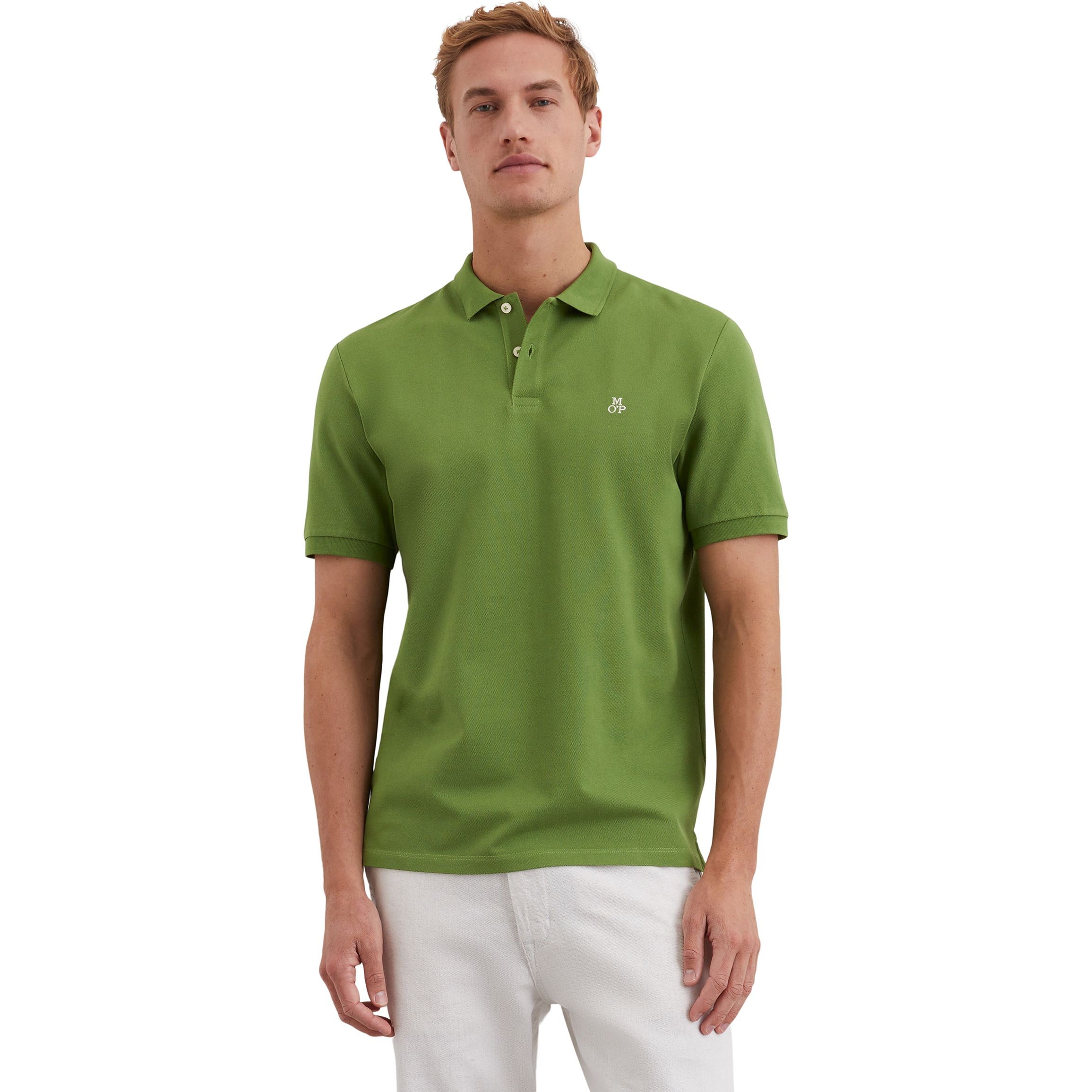 MARC O'POLO Polo marškiniai trumpos rank. vyrams, Žalia, Polo short 523223053092 2