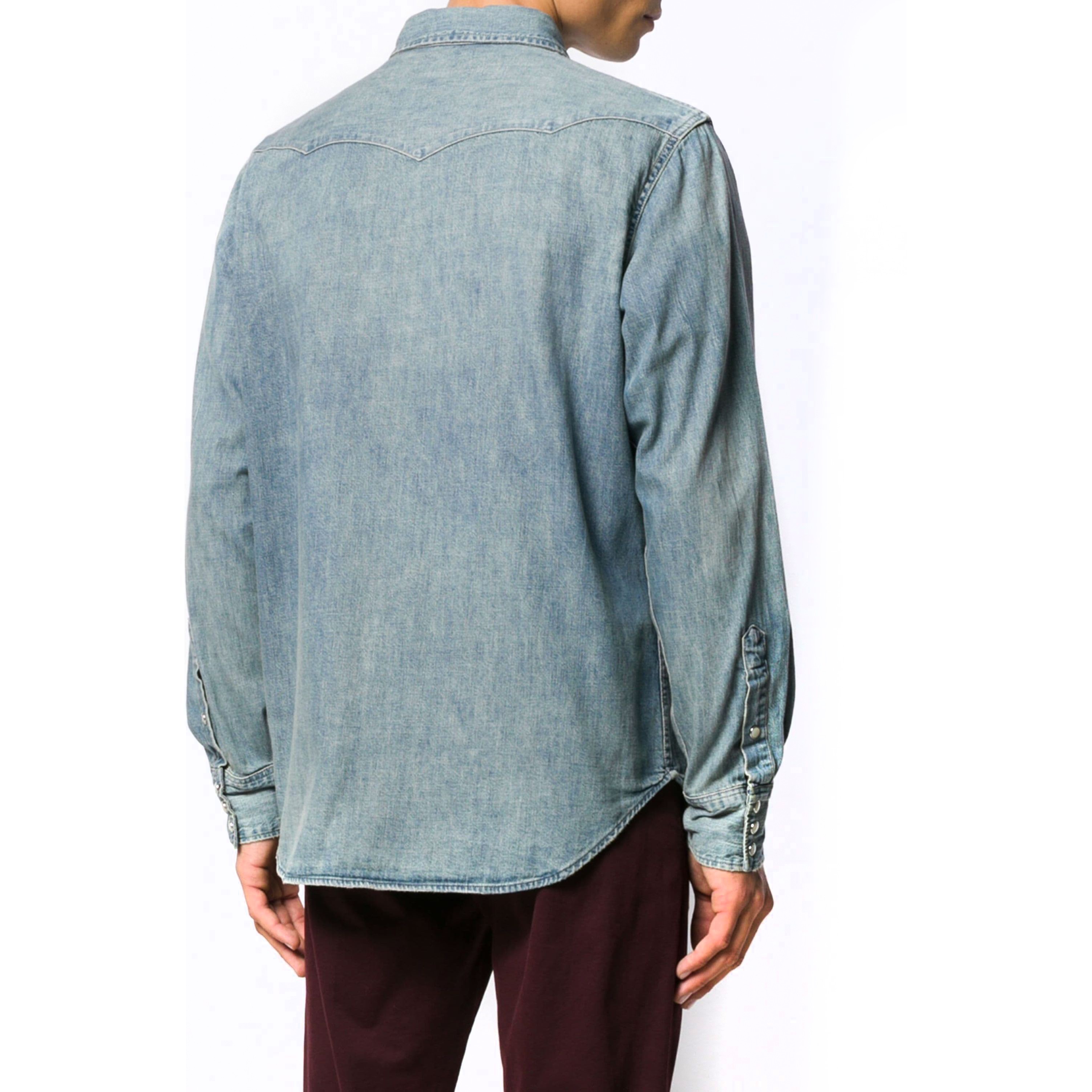 POLO RALPH LAUREN Marškiniai ilgomis rankovėmis vyrams, Mėlyna, Rl icon long sleeve shirt 3