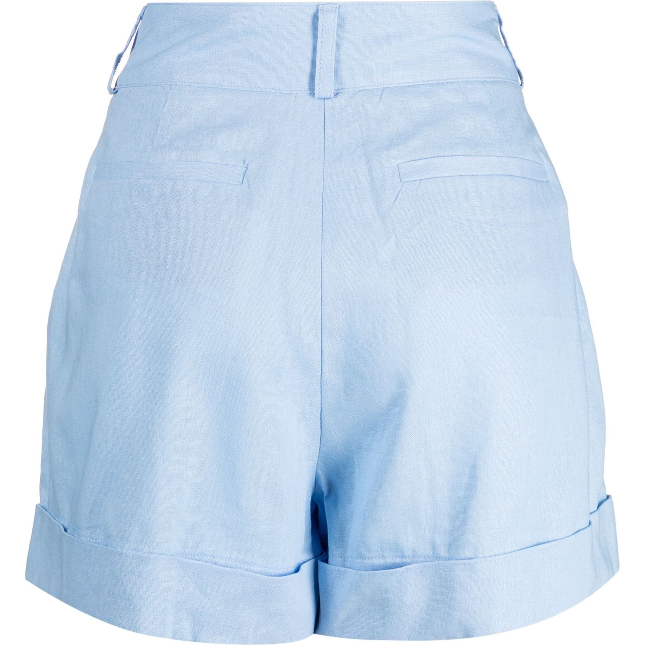 DKNY Šortai moterims, Mėlyna, Linen viscose short 2