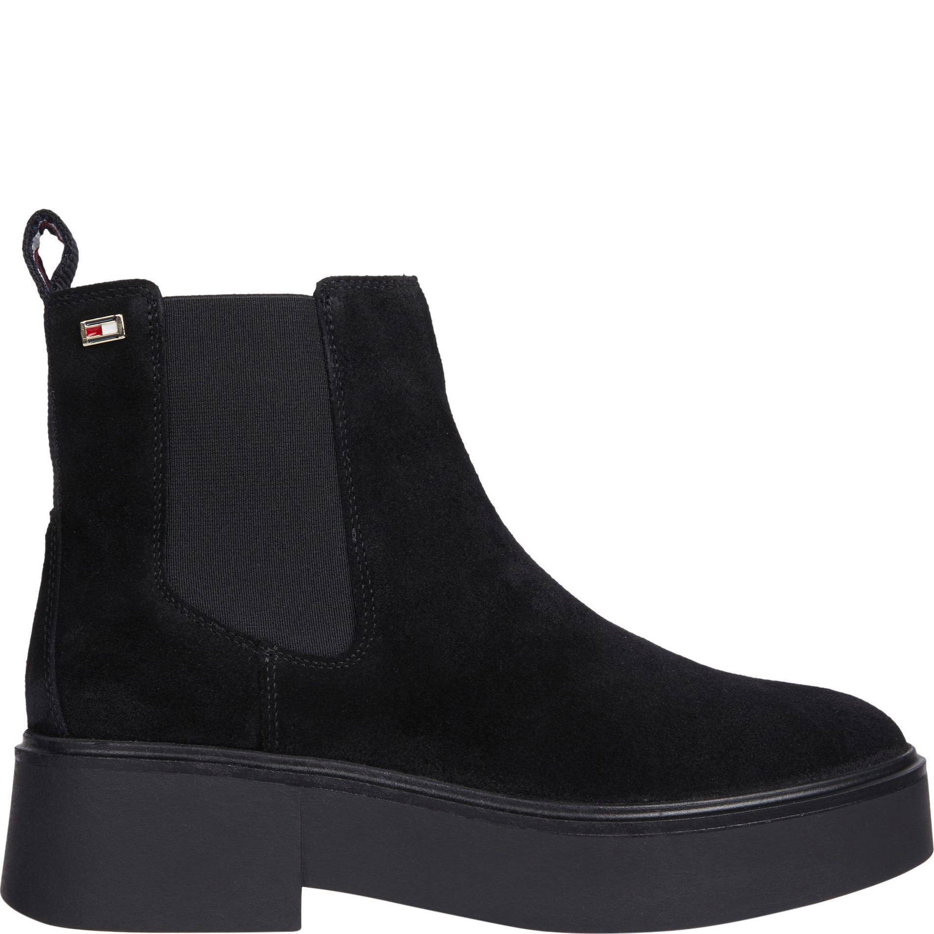 TOMMY HILFIGER Aulinukai moterims, Juoda, Minimal chelsea flag 2