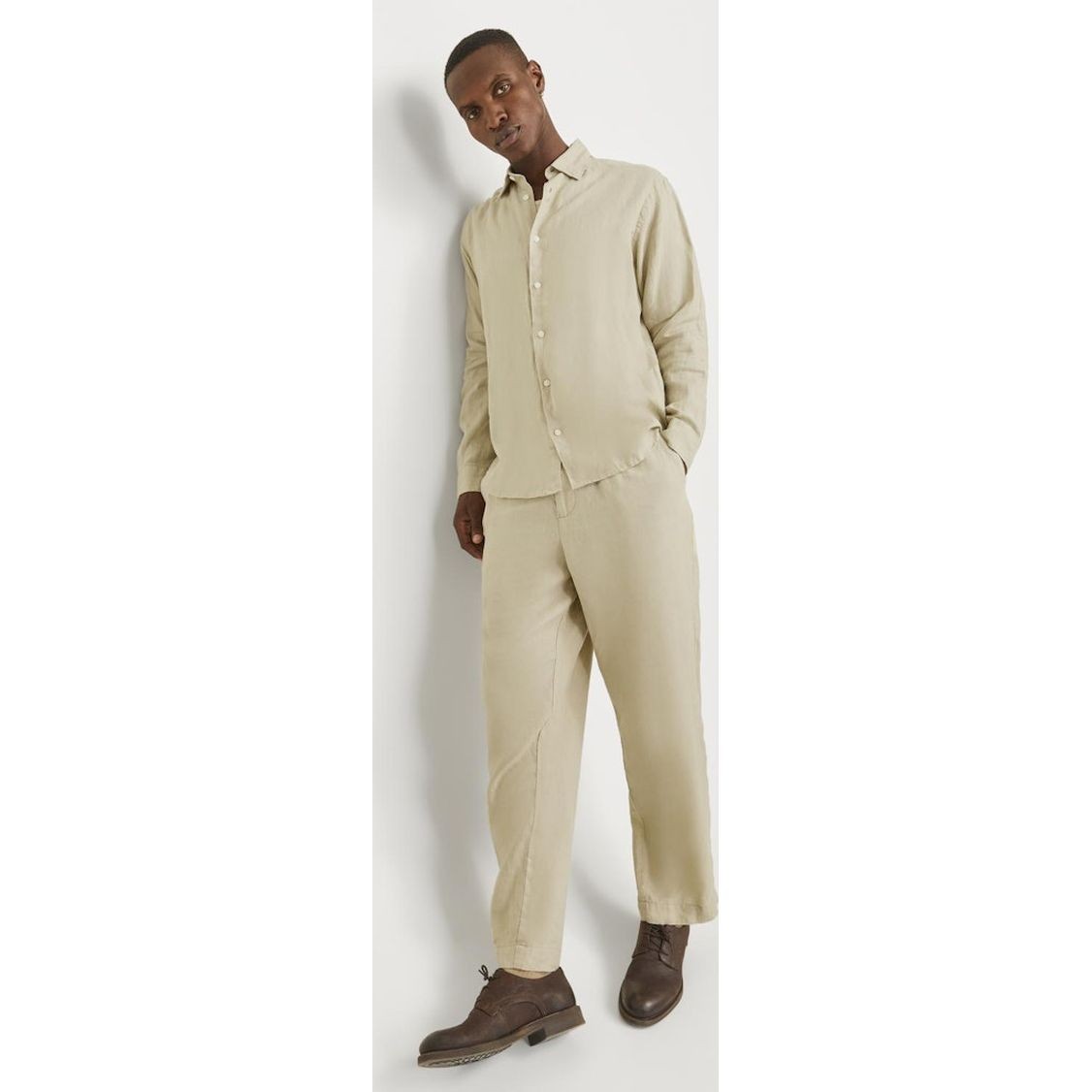 JACK & JONES Kelnės vyrams, Smėlio, Jpstkarl pants 8