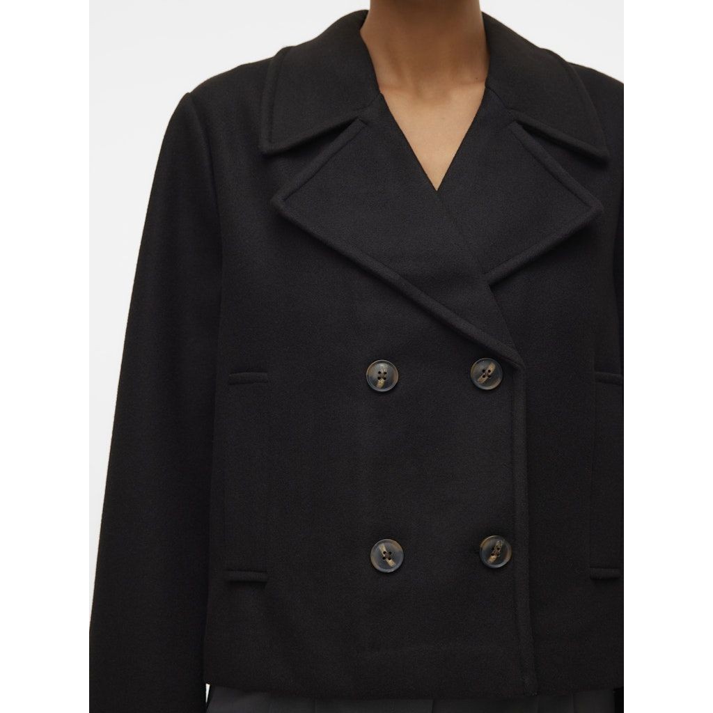 VERO MODA Paltas moterims, Juoda, Vincemia short jacket 5