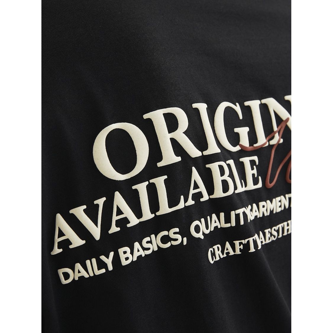 JACK & JONES Marškinėliai vyrams, Juoda, Islington type tee 6