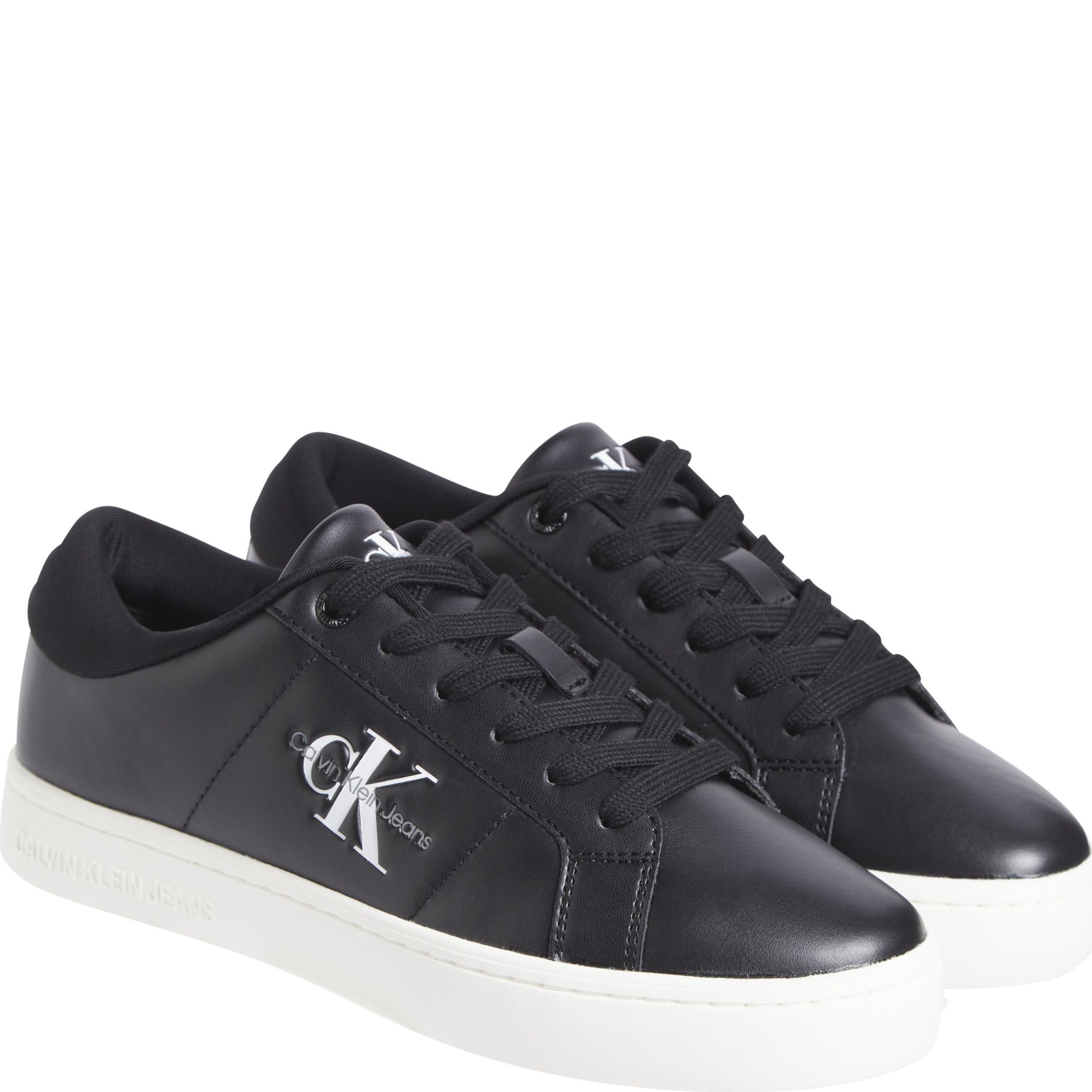 CALVIN KLEIN JEANS Laisvalaikio bateliai moterims, Juoda, Classic cupsole low leisure 1