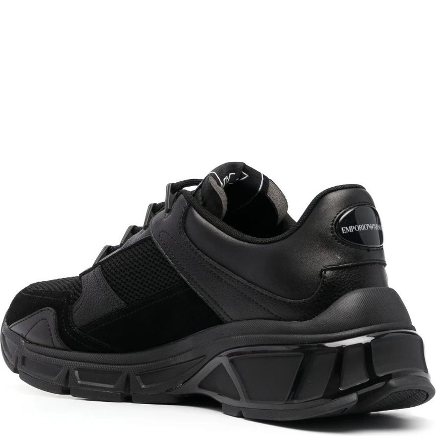 EMPORIO ARMANI Sportiniai bateliai vyrams, Juoda, Sneaker 3