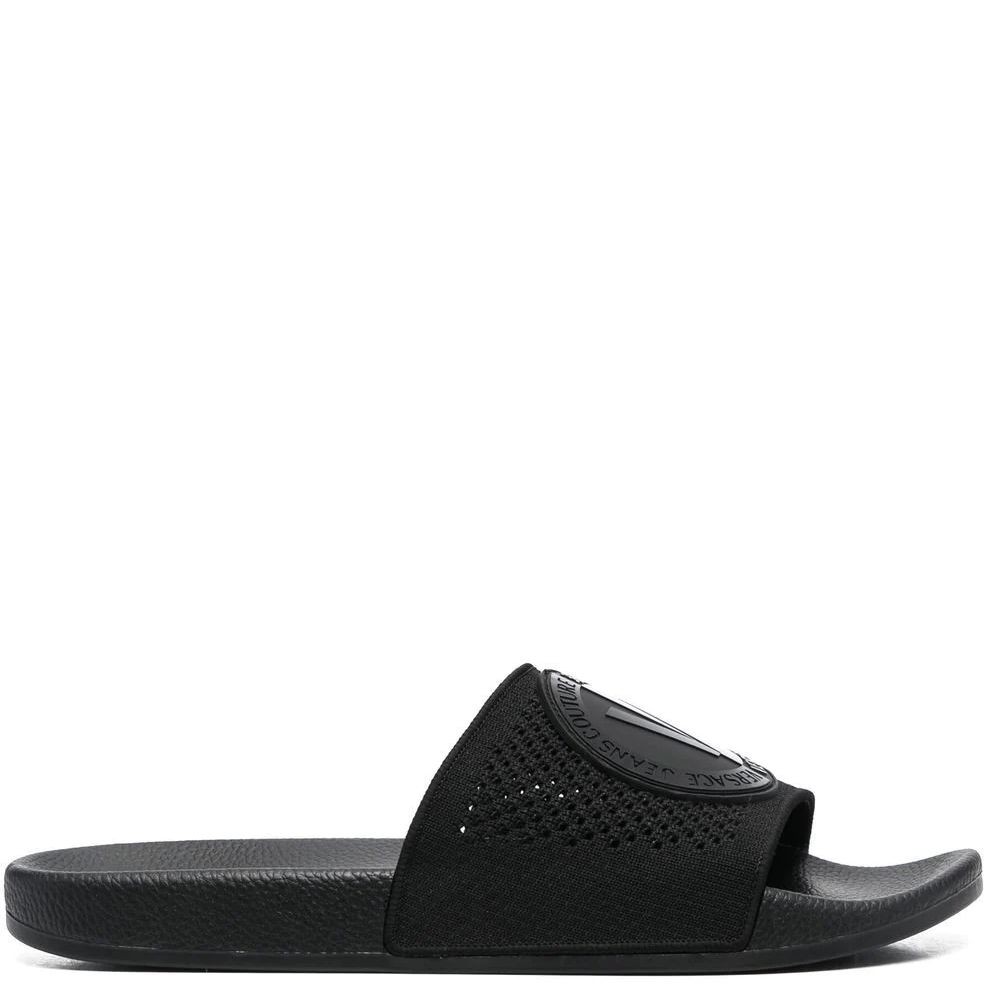 VERSACE JEANS CUTURE Šlepetės vyrams, Juoda, Fondo slide slippers 2