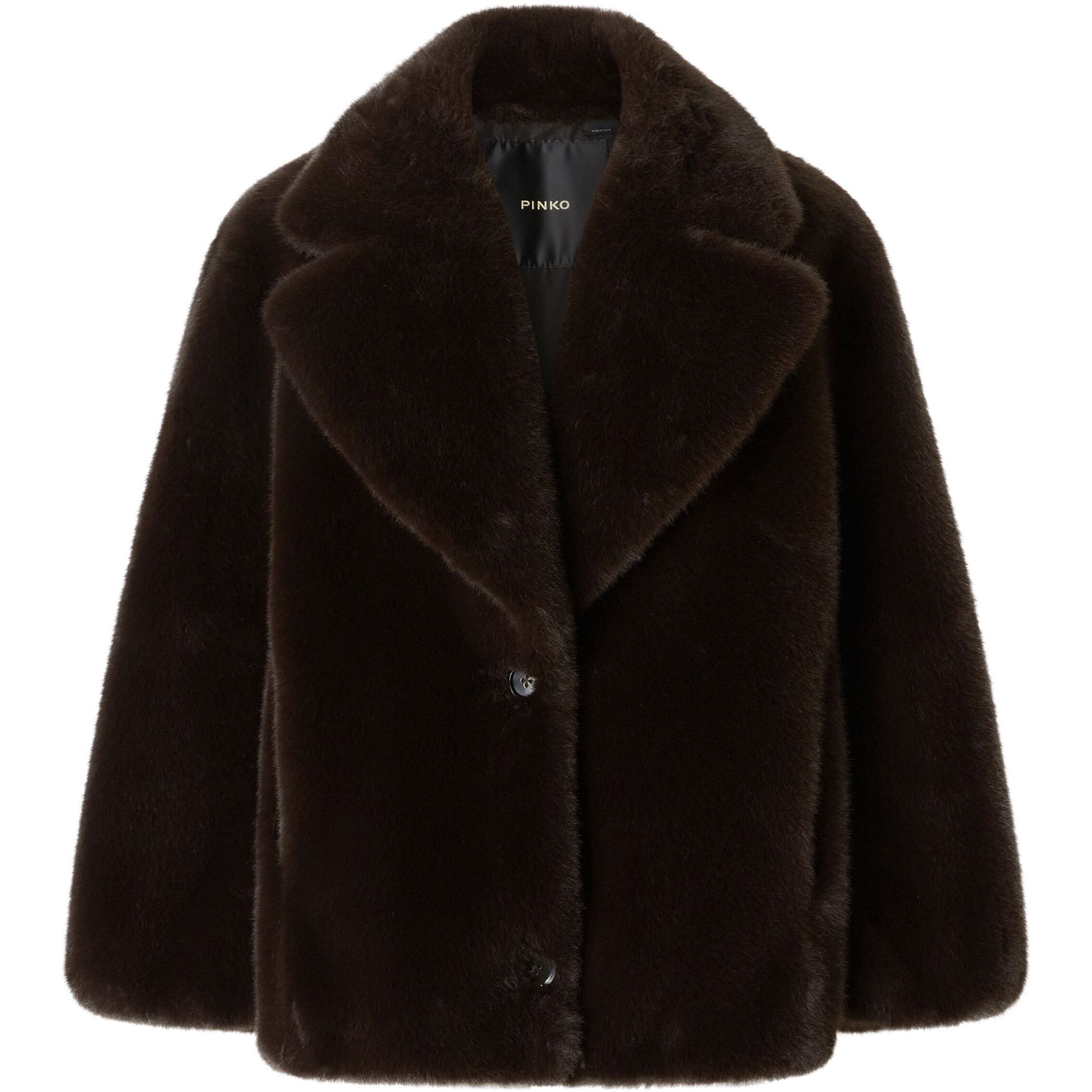 PINKO Kailiniai moterims, Juoda, Fur coats 1