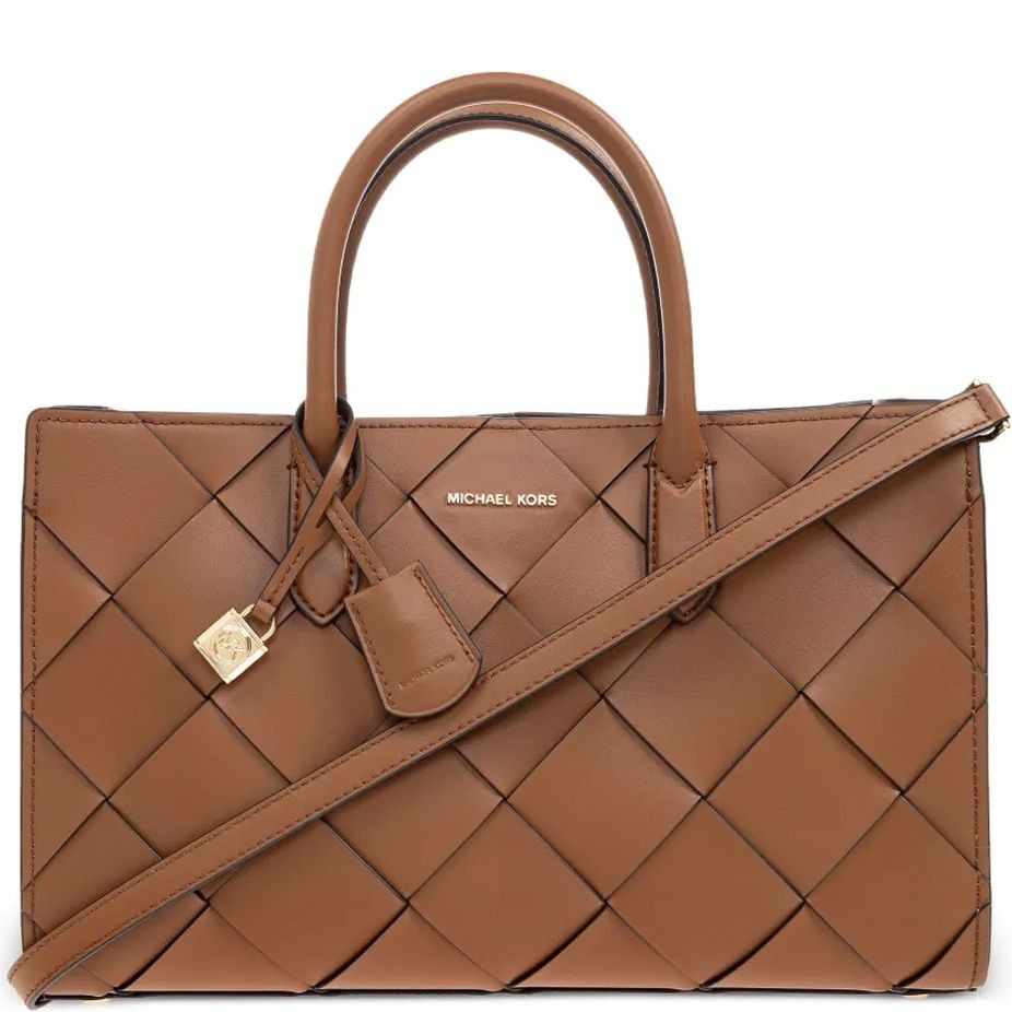 MICHAEL KORS Rankinė moterims, Ruda, Md ew satchel 1