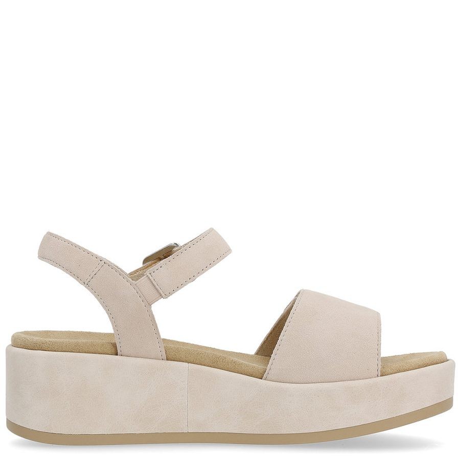 REMONTE Basutės moterims, Smėlio, SANDALS 7