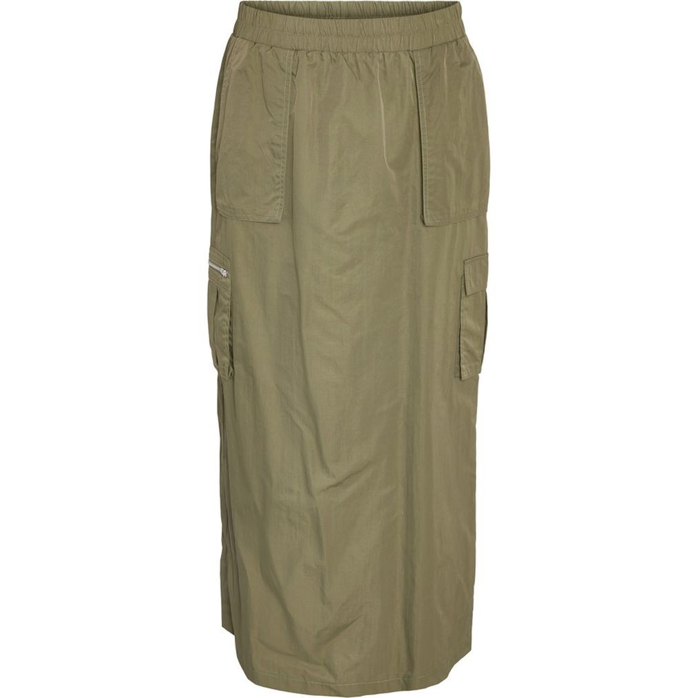 NOISY MAY Midi sijonas moterims, Žalia, Nmkenya midi skirt 1