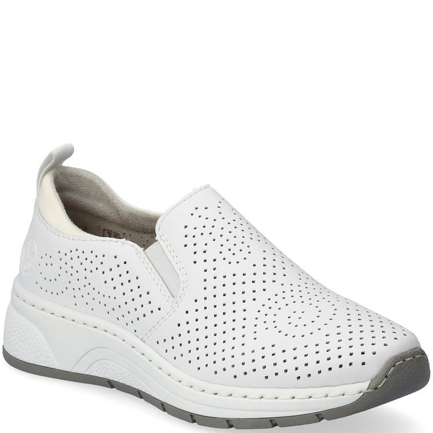 RIEKER Laisvalaikio bateliai moterims, Balta, LEISURE 1