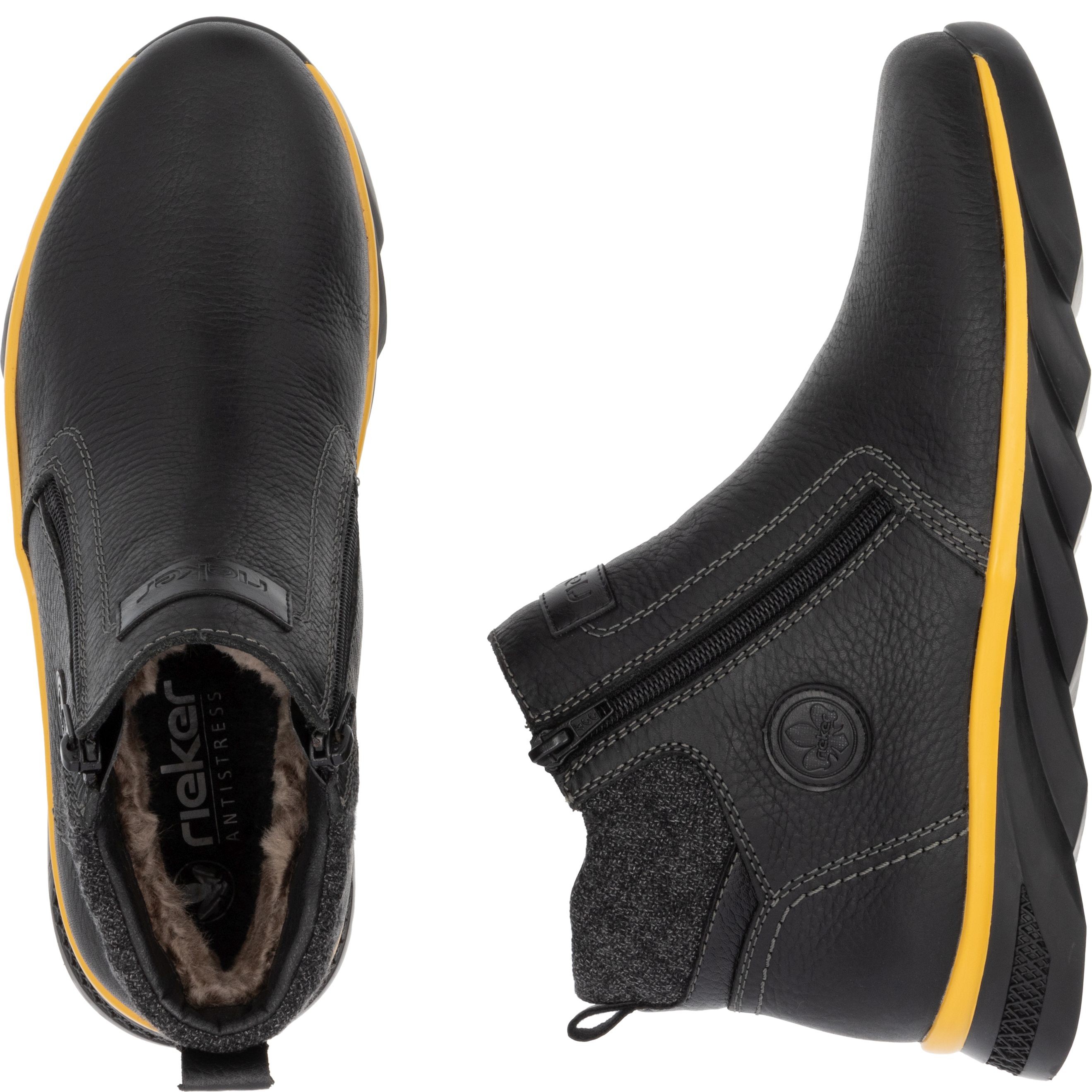 RIEKER Aulinukai vyrams, Juoda, BOOTIES 9