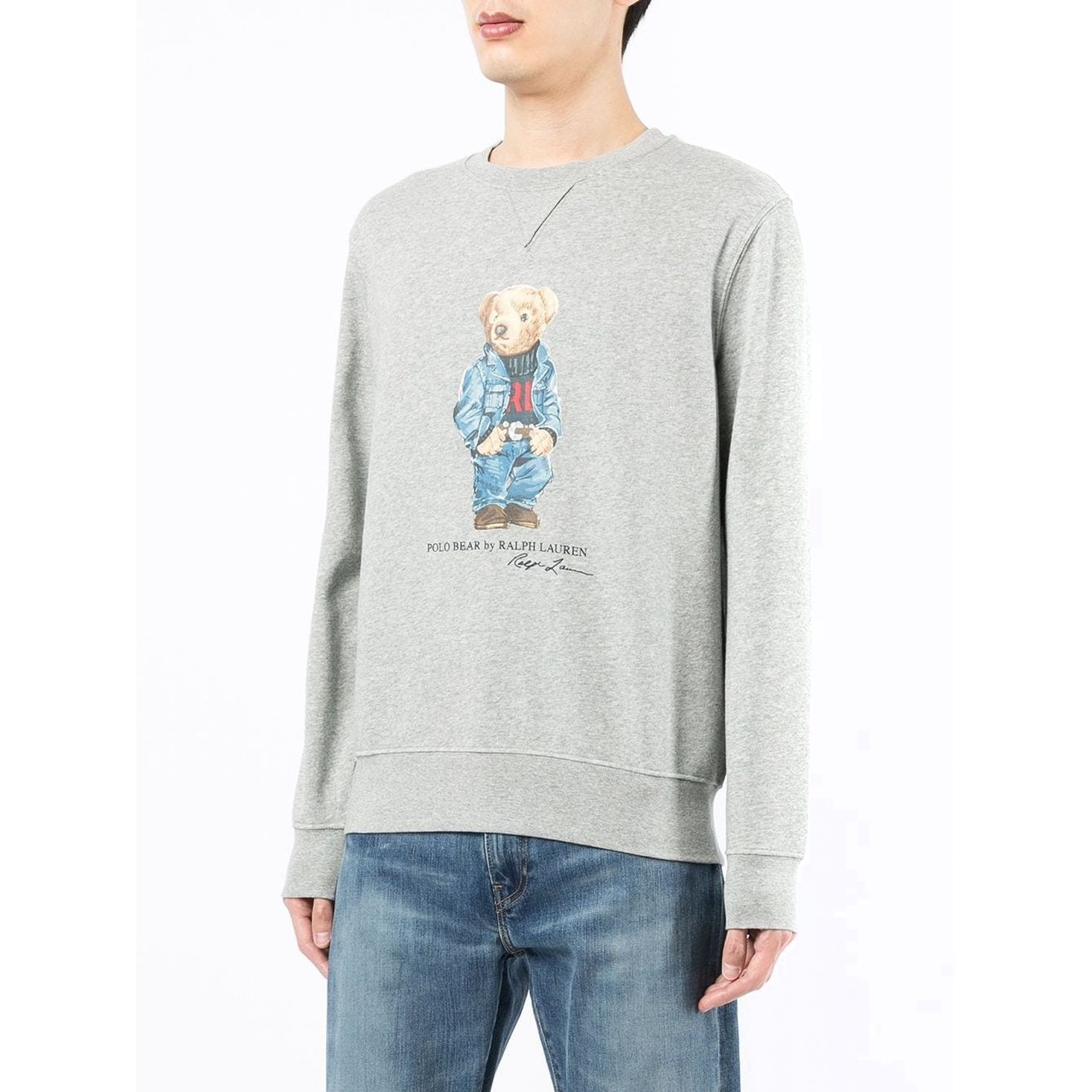 POLO RALPH LAUREN Sportinis nertinis vyrams, Pilka, Long sleeve sweatshirt 2