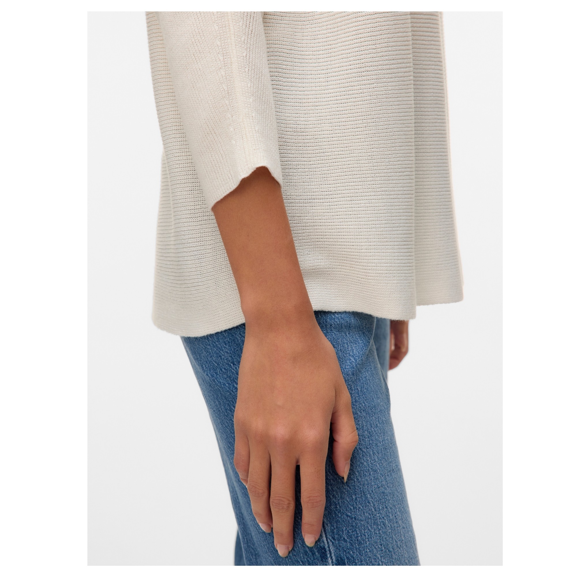 VERO MODA Megztinis moterims, Balta, Nora 4