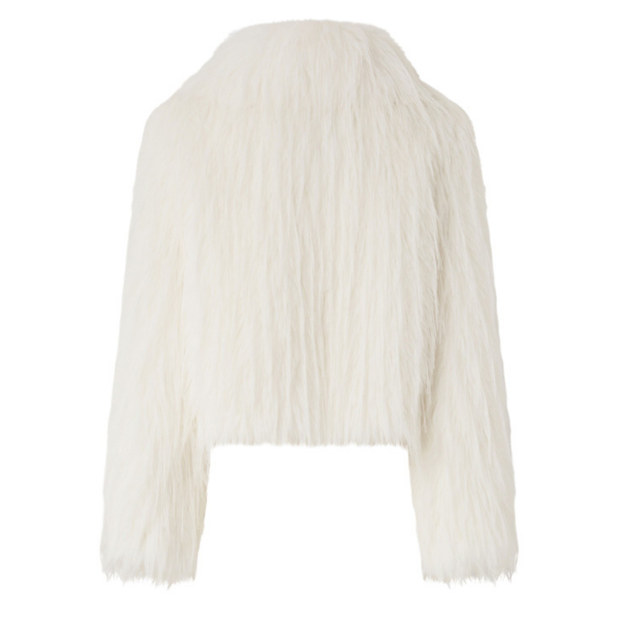 PINKO Kailiniai moterims, Balta, Amparo caban simil volpe 2