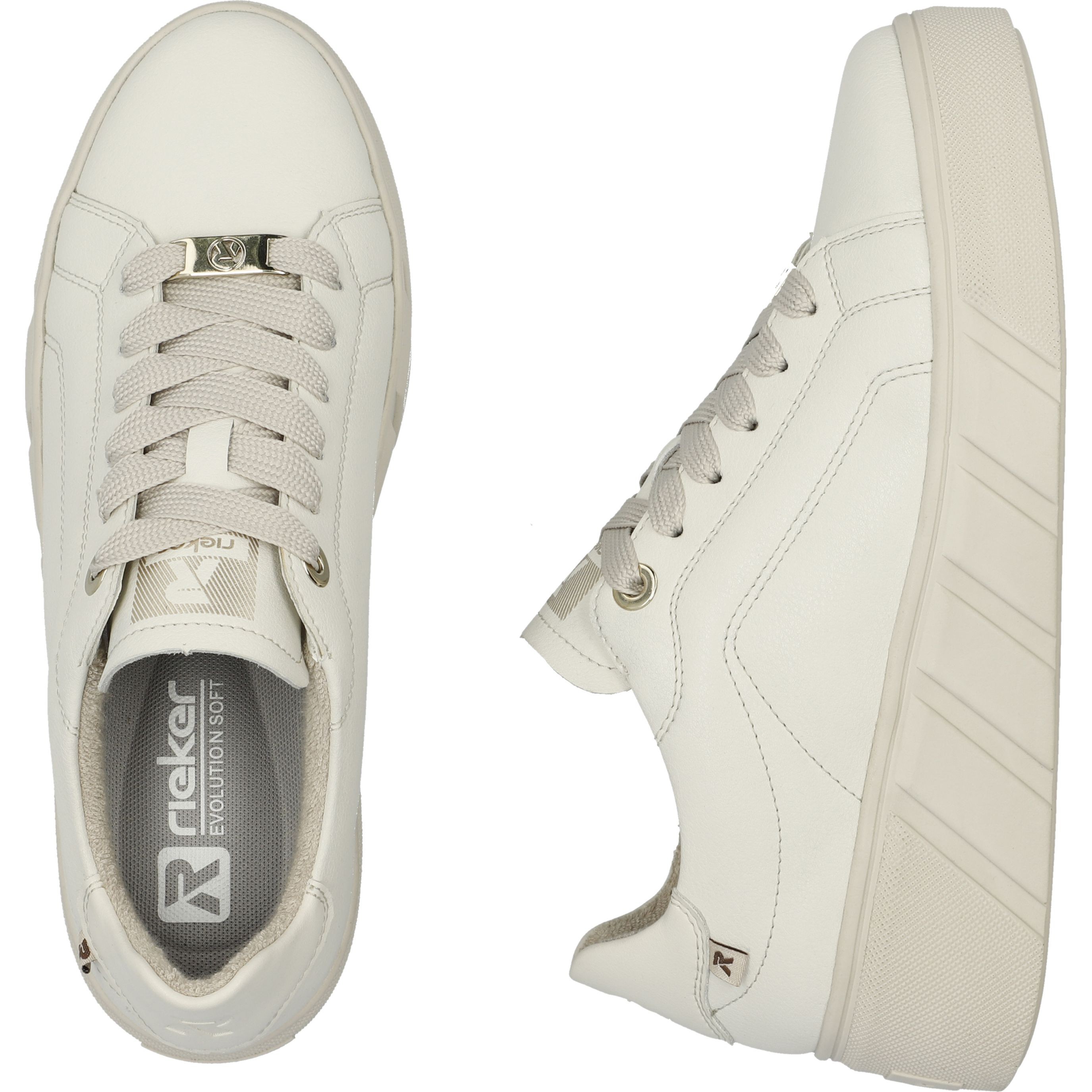 RIEKER EVOLUTION Laisvalaikio bateliai moterims, Balta, Ladies shoes 10