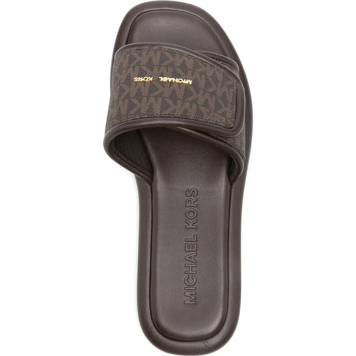 MICHAEL KORS Šlepetės moterims, Ruda, Suki flat slide 4