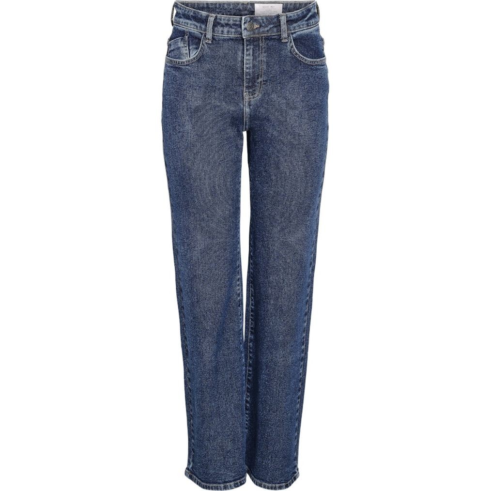 NOISY MAY Platūs džinsai moterims, Mėlyna, Yolanda wide jeans 1