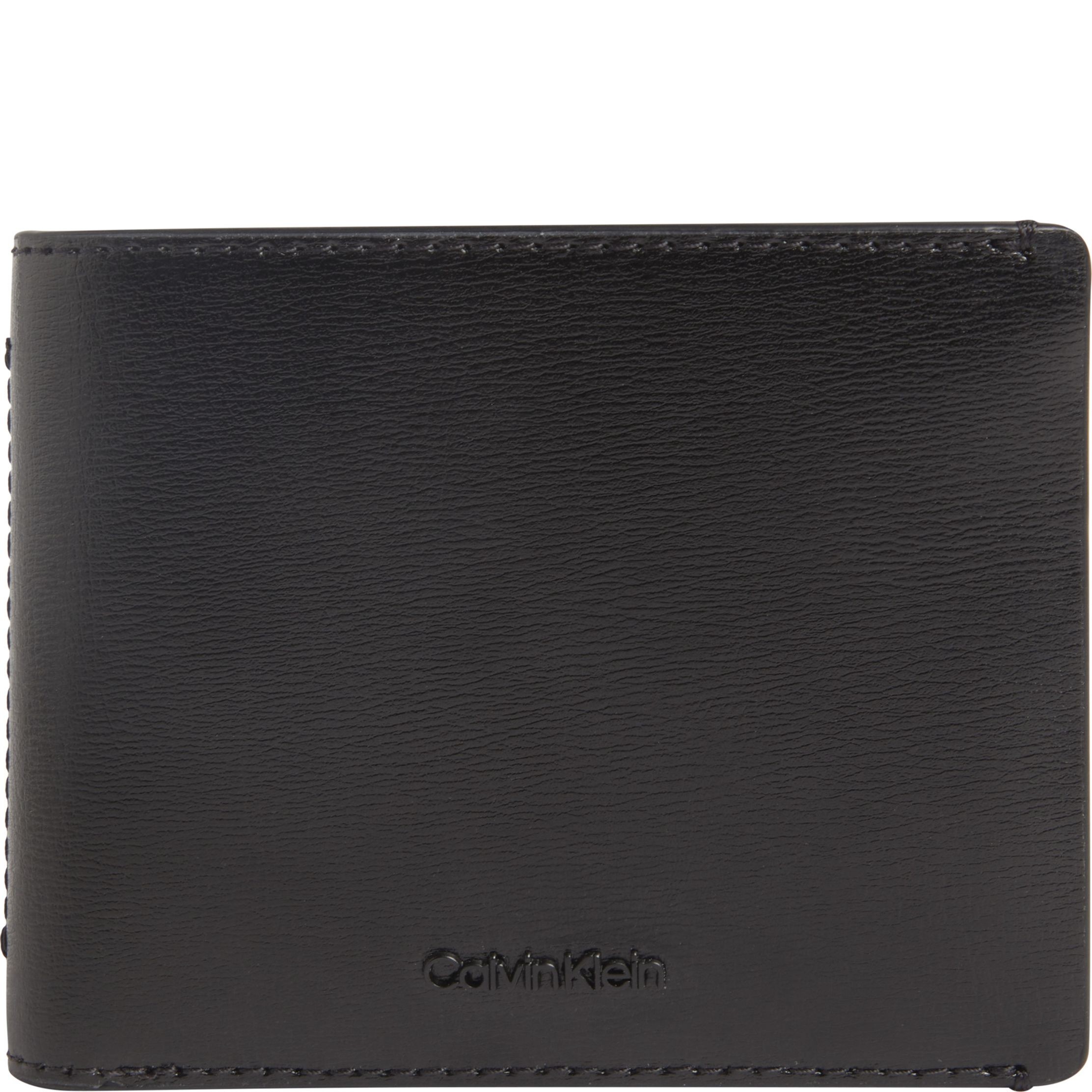 CALVIN KLEIN Piniginė vyrams, Juoda, Bifold 5cc w/coin wallet 1