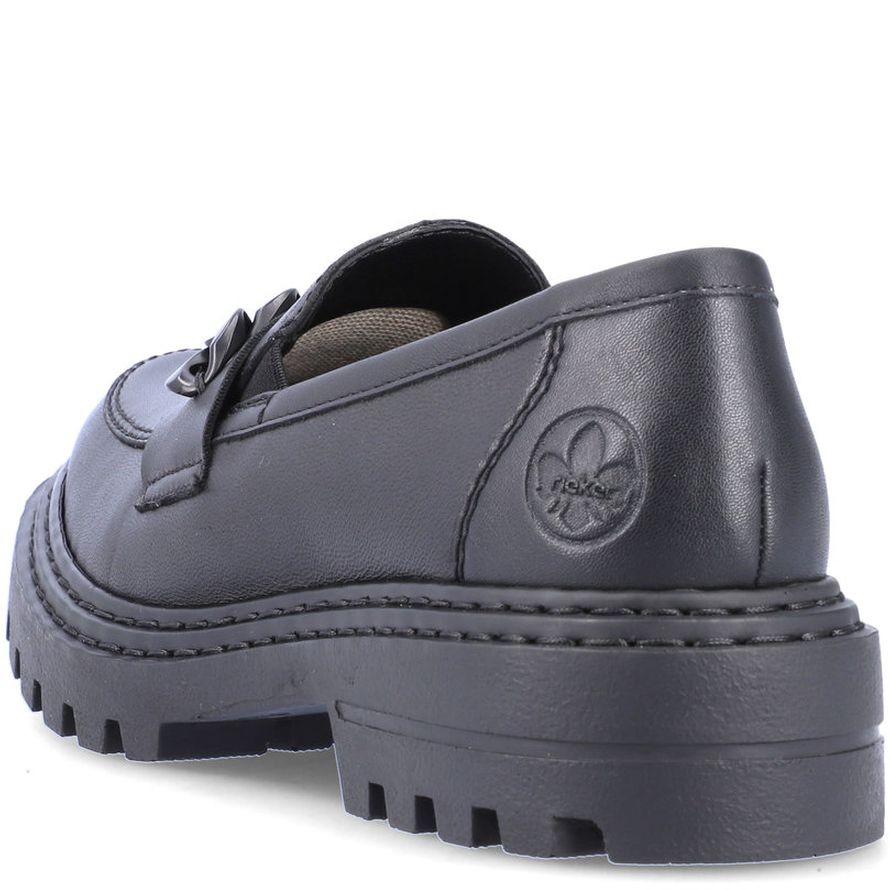RIEKER Loaferiai moterims, Juoda, LOAFERS 5