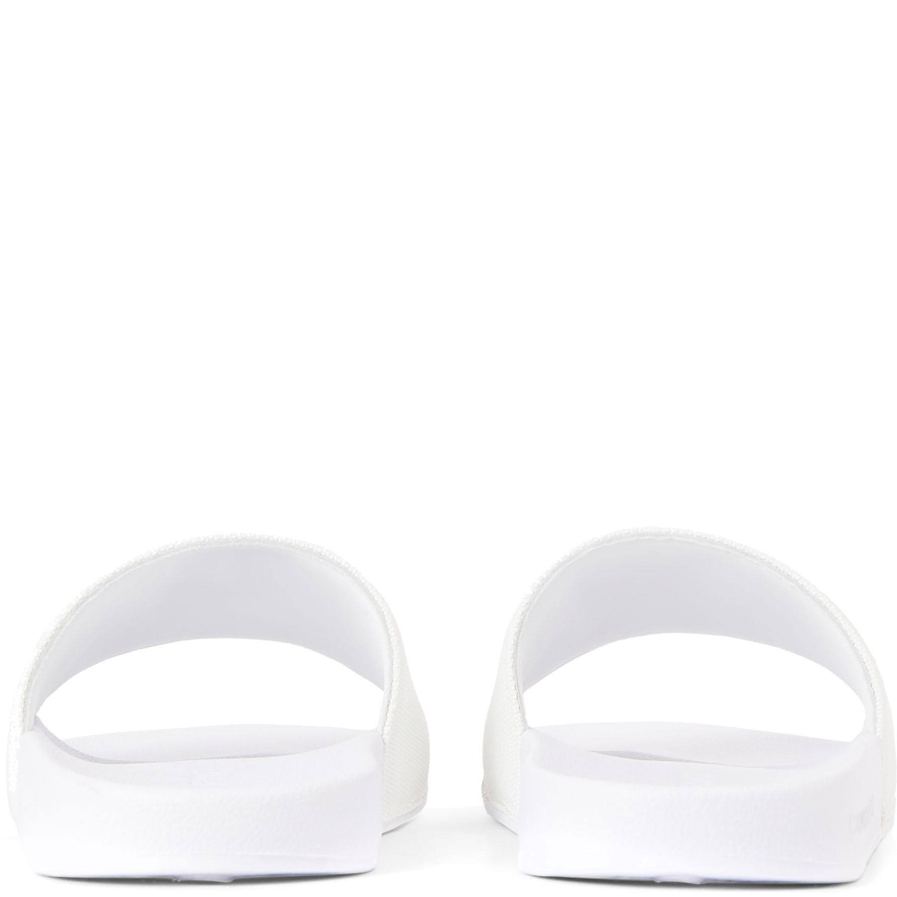 CALVIN KLEIN JEANS Guminės šlepetės moterims, Balta, Slide monogram POP 3